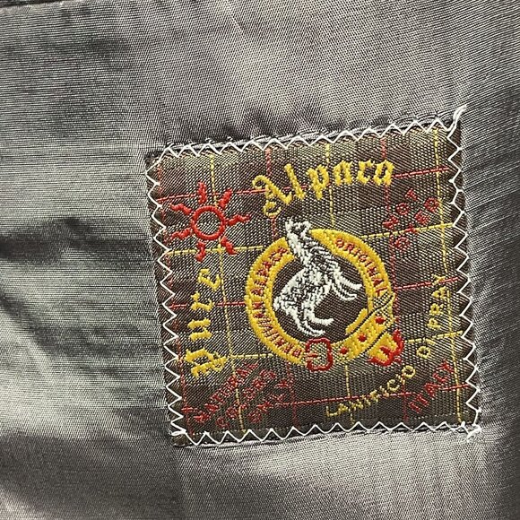 Vito Rufolo Vintage Alpaca Houndstooth Plaid Blazer Jacket Men's 44 Italian Made - Picture 5 of 13